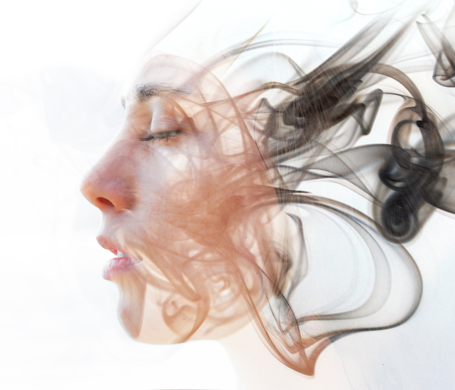 A woman embracing positive personal change
