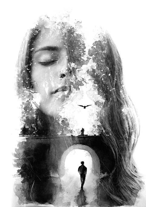 Her beauty lies in the floating mystery of her existence Depression ad